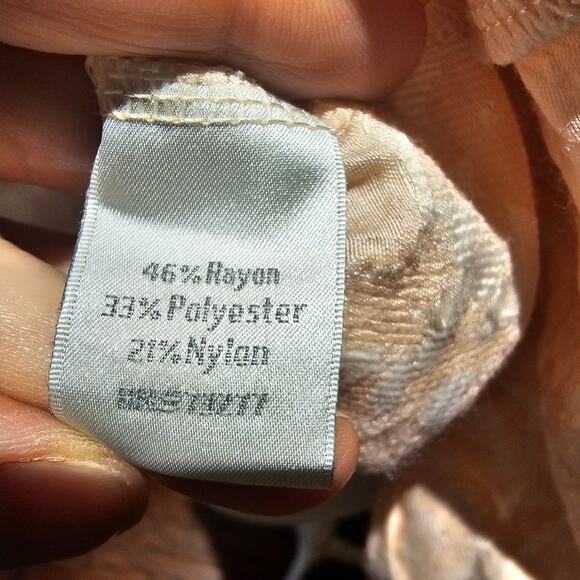 Lauren Conrad L Blouse Light  Blush Top Romantic Cottagecore Boho Chic Feminine - Picture 8 of 11